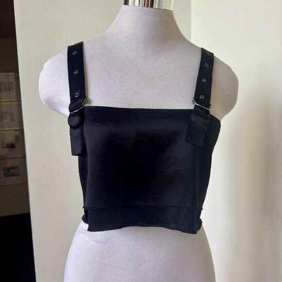 NONchalant Label Freya Crop Top in Black Non Chalant Size Small - Picture 4 of 14